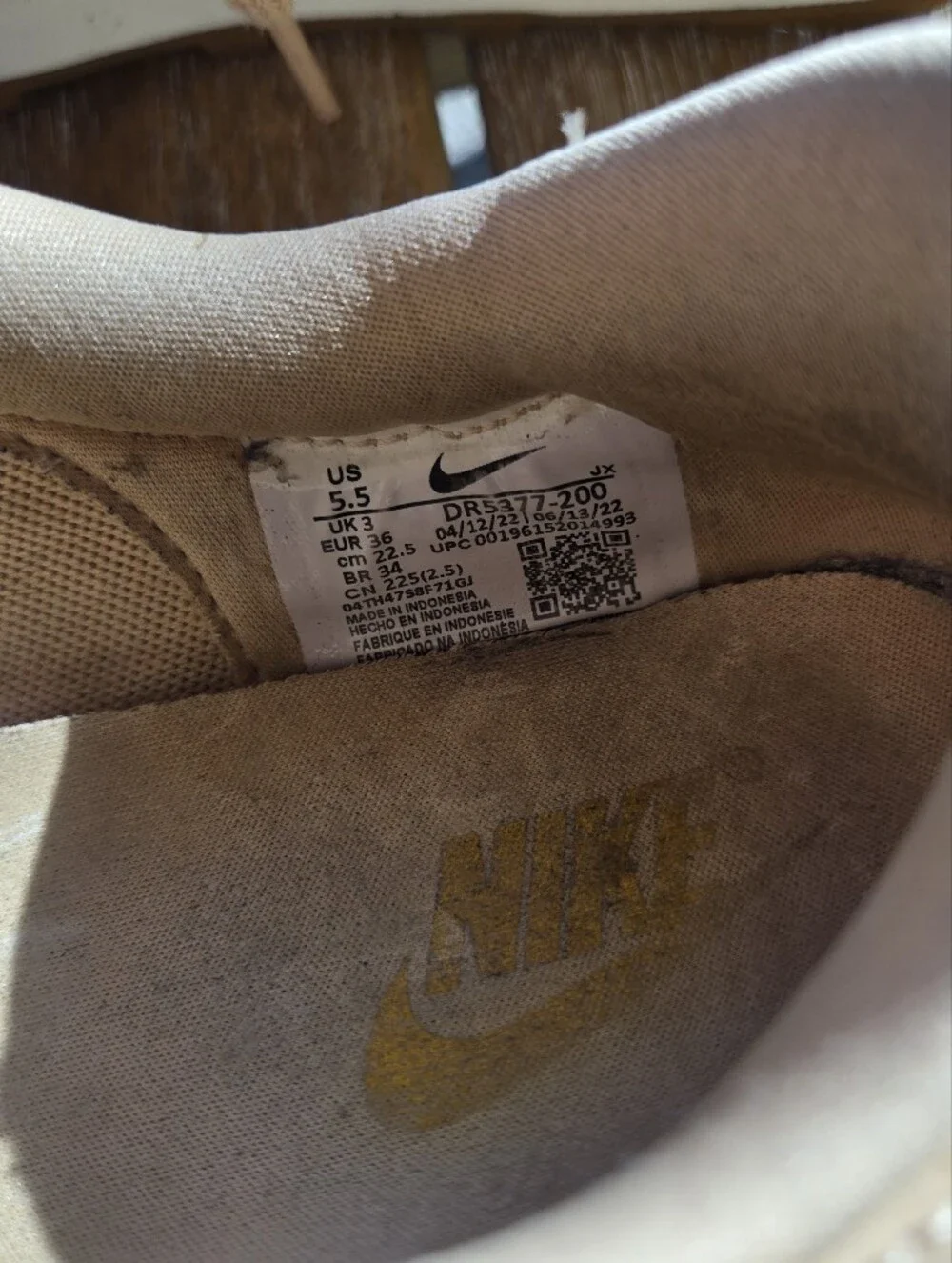 Nike Daybreak Prm Mf Vachetta Tan Sneakers Suede Leather Rubber Waffle 5.5 Retro